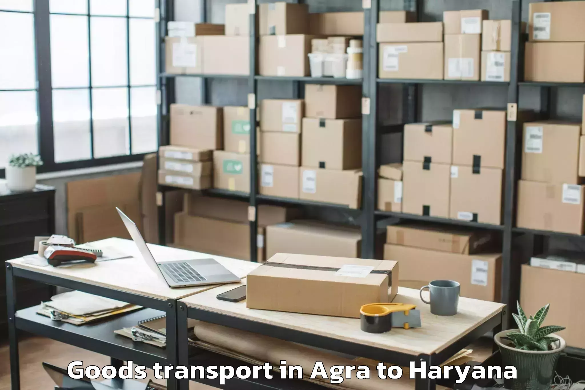 Top Agra to Iiit Sonepat Goods Transport Available